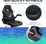 Workplace Gaming Chair with Flip-up Armrests, Ergonomic Laptop Sport Cha... - Image 6