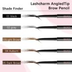 Eyebrow pencils for ladies,01Black,0.1mm Extremely-Nice,Waterproof,with 2-i... - Image 6