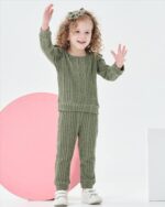 Mioglrie Toddler Child Lady Garments Fall Winter Sweatsuit New child Sweat... - Image 3