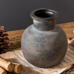 SIDUCAL Ceramic Rustic Farmhouse Vase | 6 Inch Pottery Ornamental Movement... - Image 3