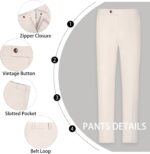 Mens Linen Go well with 2 Piece Informal Fits for Males Summer time Seaside Groom Weddin... - Image 5