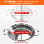 16.5inch Oval Roasting Rack for Oven, Items for Mother Males Spouse, Stainles... - Image 3