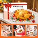 16.5inch Oval Roasting Rack for Oven, Items for Mother Males Spouse, Stainles... - Image 4