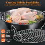 16.5inch Oval Roasting Rack for Oven, Items for Mother Males Spouse, Stainles... - Image 7