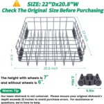 W10728159 Dishwasher Decrease Rack with Wheels, Match for Kitchenaid Dishwa... - Image 3