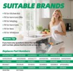 W10728159 Dishwasher Decrease Rack with Wheels, Match for Kitchenaid Dishwa... - Image 7