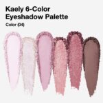 Kaely 6 Colours Mini Rose Pink Eye Shadow Palette Make-up, Mauve Plum Ma... - Image 3