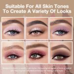 Kaely 6 Colours Mini Rose Pink Eye Shadow Palette Make-up, Mauve Plum Ma... - Image 4