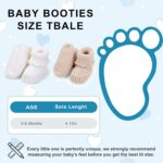 Child Booties New child Hand Crochet Knit Cotton Bootie Cozy Heat Delicate So... - Image 3