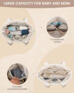 LOVEVOOK Diaper Bag Tote, 15.6inch Puffer Child Diaper Bag Waterproof T... - Image 4