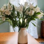 hjn White Flower Vase- Ceramic Vase for Decor, White vase for Flowers,... - Image 3