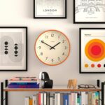 JONES CLOCKS® Studio Wall Clock | Trendy Spherical Fashion | 12 inch | Orang... - Image 4