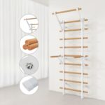 DHT Wooden Stall Bar, Swedish Ladder Suspension Coach with 9 Strategic... - Image 5