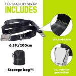 Nordic Hamstring Curl Strap, 6.5FT Fitness center Seatbelt and Train Straps fo... - Image 3