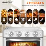 Geek Chef Air Fryer Oven 26 QT, Huge Air Fryer, Toast Oven with Bake, R... - Image 7
