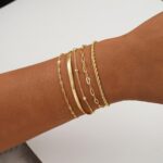 BERISO Gold Bracelets for Ladies, Elegant Adjustable 14K Gold Plated Br... - Image 3