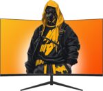 CRUA 32" Curved Gaming Monitor, 2K QHD 2560x1440P, 144Hz/165Hz Compute... - Image 3