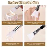 LORMAY 2 Pcs Silicone Face Masks Brush Applicator for Facial Mud, Clay ... - Image 4