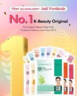 DERMAL 26 Combo Pack Collagen Essence Korean Face Masks (Pink & Inexperienced) -... - Image 3