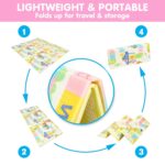 Bammax X-Massive Waterproof & Foldable Child Play Mat - 70" x 78" Reversi... - Image 5