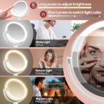 B Magnificence Planet Make-up Mirror with Lights, Lighted Magnifying Mirror 3... - Image 3