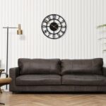 LEIKE Arabic Numeral Wall Clock 10IN Battery Operated Black, Silent No... - Image 5