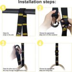 Adjustable Numbered Straps for Gymnastic Rings & Pull Up Handles, 8.2F... - Image 4