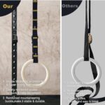 Adjustable Numbered Straps for Gymnastic Rings & Pull Up Handles, 8.2F... - Image 5