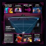 ZZA 24.5 Inch 120Hz Gaming Monitor, FHD 1080p PC Display screen,1ms With out Be... - Image 4