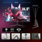 ZZA 24.5 Inch 120Hz Gaming Monitor, FHD 1080p PC Display screen,1ms With out Be... - Image 6