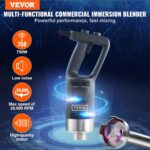 VEVOR Business Immersion Blender, 750W 20" Heavy Responsibility Hand Mixer, Va... - Image 3