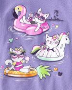 The Youngsters's Place Ladies Sports activities,Developments,Icons Brief Sleeve Graphic T-... - Image 3