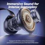 NUBWO Wi-fi Gaming Headset with Mic for Ps5 Ps4 PC, Zero Interferen... - Image 5