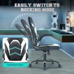 ZUNMOS PU Leather-based Workplace Flip-up Armrest with Smooth Padded Peak Adjus... - Image 8