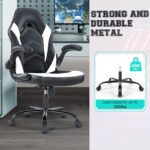 ZUNMOS PU Leather-based Workplace Flip-up Armrest with Smooth Padded Peak Adjus... - Image 10