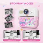 Contixo KC4 Youngsters Digicam Immediate Print, Pink 2.4” Display Kids Digit... - Image 3