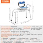 VEVOR Sliding Tub Switch Bench with 360 Diploma Swivel Seat, Top A... - Image 6