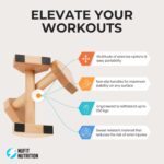 NuFit Premium Push Up Bars & Picket Parallettes, Non-Slip Beech Wooden C... - Image 3