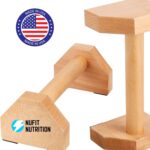 NuFit Premium Push Up Bars & Picket Parallettes, Non-Slip Beech Wooden C... - Image 6
