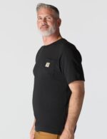 Carhartt Males's Unfastened Match Heavyweight Brief-Sleeve Pocket T-Shirt - Image 5