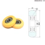 BSR69832-10 8x32x10 Rower Rollers 32mm Diameter Coated Rowing Machine ... - Image 5
