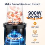 KOIOS Smoothie Blender, 900W Private Blender for Shakes and Smoothies... - Image 3