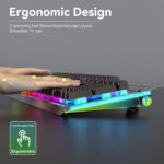 Wi-fi Gaming Keyboard and Mouse Combo, RGB Backlit Rechargeable 200... - Image 5