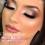 Nude Eyeshadow Quad Palette, Champagne Dusty Pink Plum Mauve Taupe Gli... - Image 3