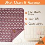 Pricey Child Gear - Reversible Child Blankets - Mushy Nursery Blanket for N... - Image 4