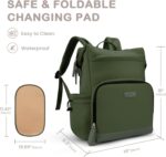 VONAL Neoprene Diaper Bag Backpack with Altering Pad, 33L Giant Capaci... - Image 9