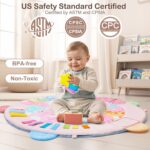 Child Play Health club Mat Tummy Time Mat, Washable Child Exercise Play Mat for ... - Image 5