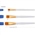 FolkArt Plaid Nylon Brush Set, 50559 Brown (3-Piece) - Image 5