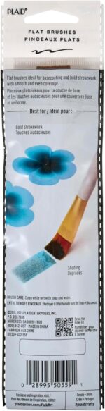 FolkArt Plaid Nylon Brush Set, 50559 Brown (3-Piece) - Image 8