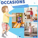 Tphon Toddler Socks, Child Non Slip Socks for Boys Women 12 Pairs Youngsters ... - Image 6